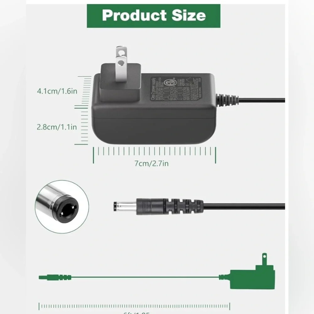 Two Dex Black AC Adapter for Electronics New!!!